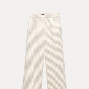 Zara full length striped pant size small